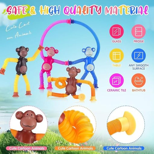 Telescopic Monkey Suction Toy for Toddlers - Image 5