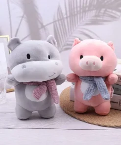 Hippo with Scarf