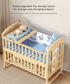 Alternative view of 12 in 1 Baby Cot Crib